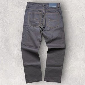 Vintage Y2K Rocawear Brown Waxed Baggy Denim Essential Size 34x32